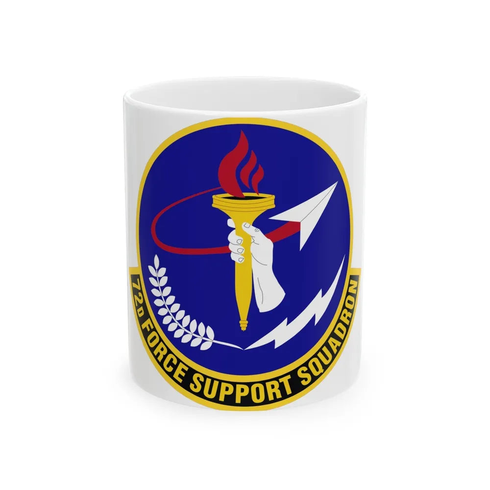 72d Force Support Squadron (U.S. Air Force) White Coffee Mug-11oz-Go Mug Yourself