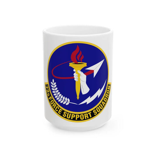 72d Force Support Squadron (U.S. Air Force) White Coffee Mug-15oz-Go Mug Yourself