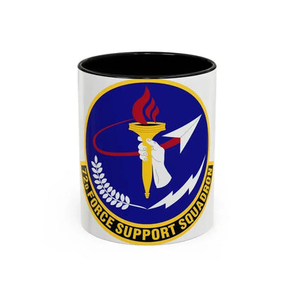 72d Force Support Squadron (U.S. Air Force) Accent Coffee Mug 11oz Black - Go Mug Yourself