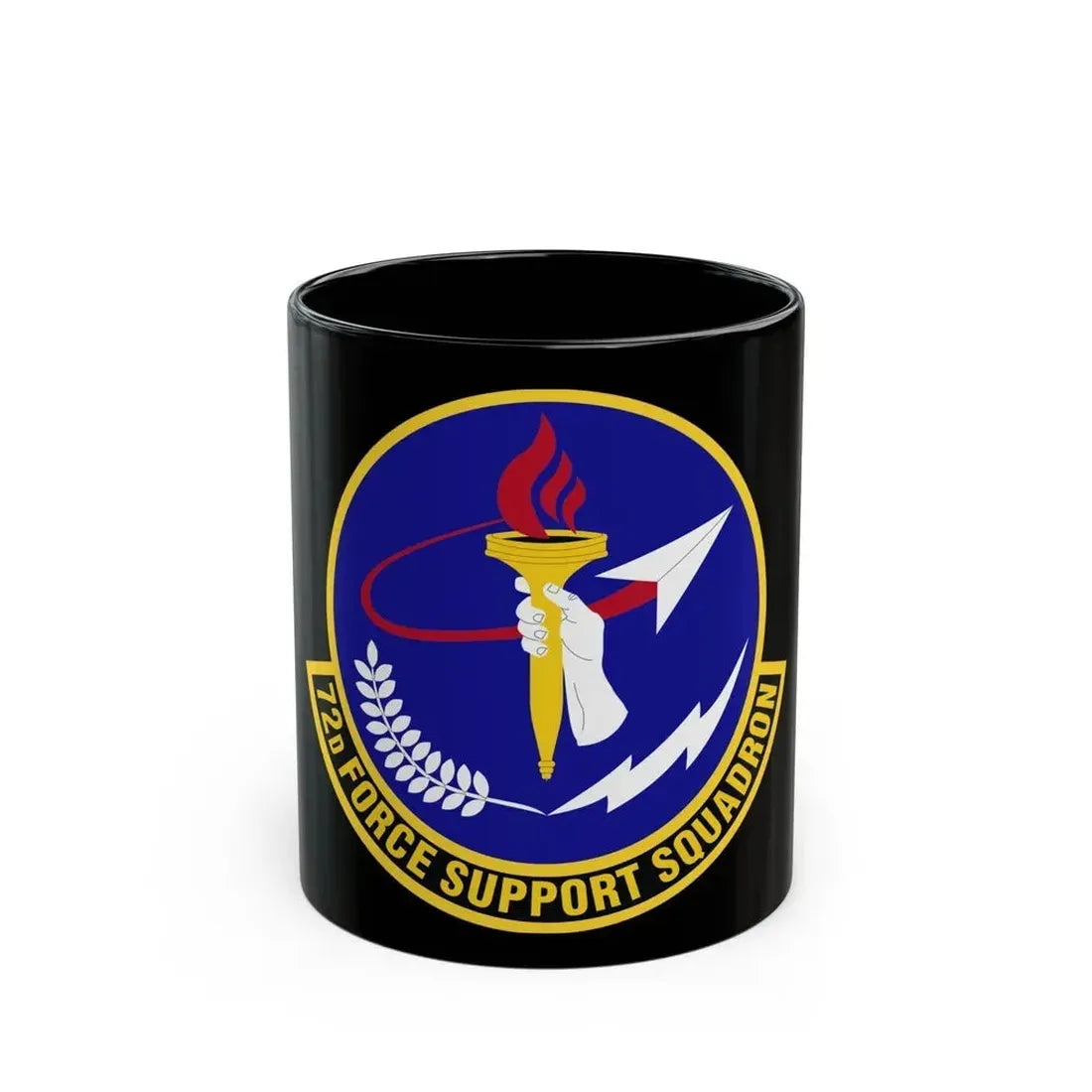 72d Force Support Squadron (U.S. Air Force) Black Coffee Mug 11oz - Go Mug Yourself