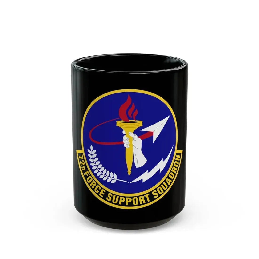 72d Force Support Squadron (U.S. Air Force) Black Coffee Mug 15oz - Go Mug Yourself