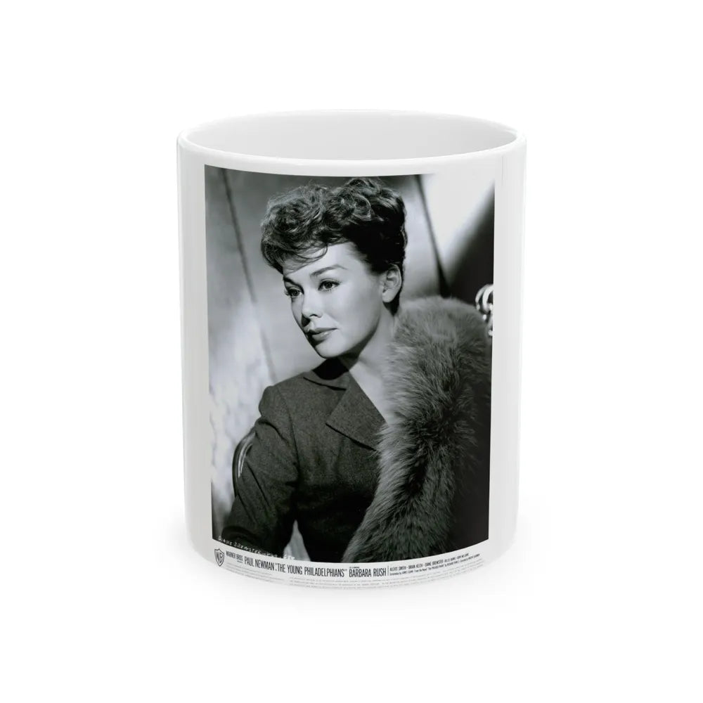 Barbara Rush #230 (Vintage Female Icon) White Coffee Mug-11oz-Go Mug Yourself