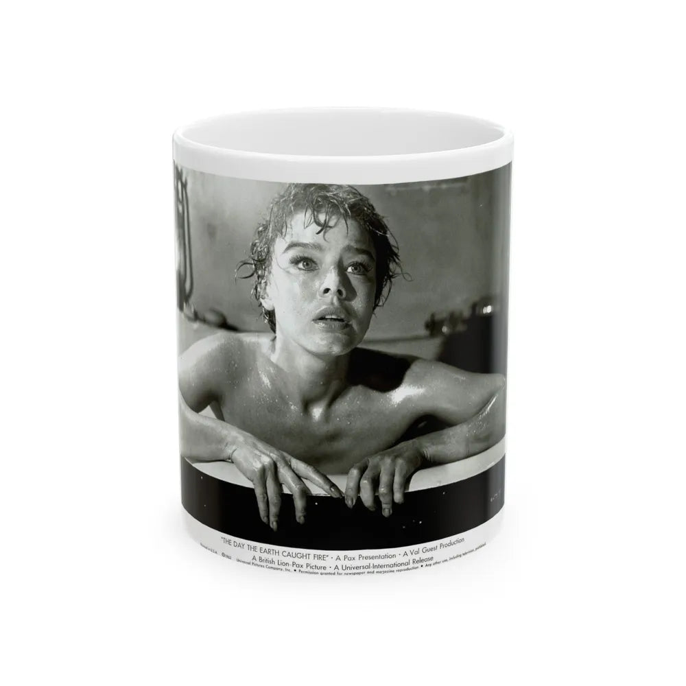 Janet Munro #03 (Vintage Female Icon) White Coffee Mug-11oz-Go Mug Yourself