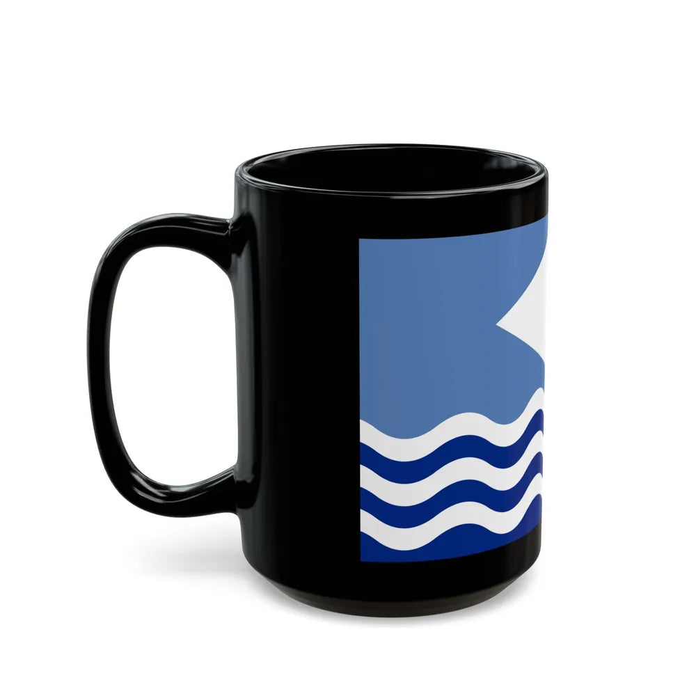 Flag of Isle of Wight UK - Black Coffee Mug-Go Mug Yourself