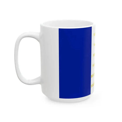 72e regiment dinfanterie de ligne - drapeau (France) White Coffee Mug - Go Mug Yourself