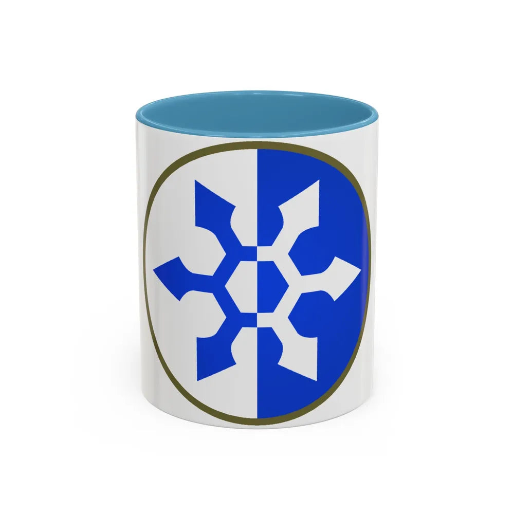 XXXIII Corps (U.S. Army) Accent Coffee Mug-11oz-Light Blue-Go Mug Yourself