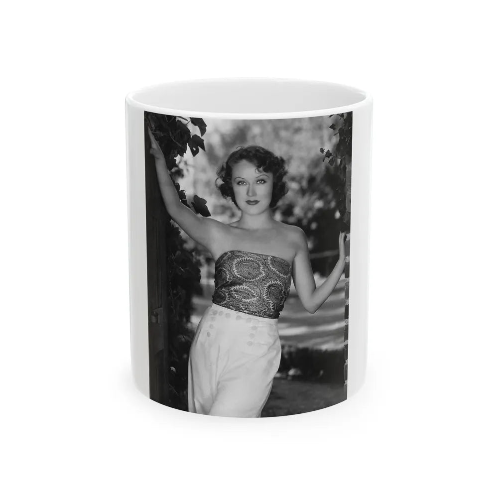 Fay Wray #206 (Vintage Female Icon) White Coffee Mug-11oz-Go Mug Yourself