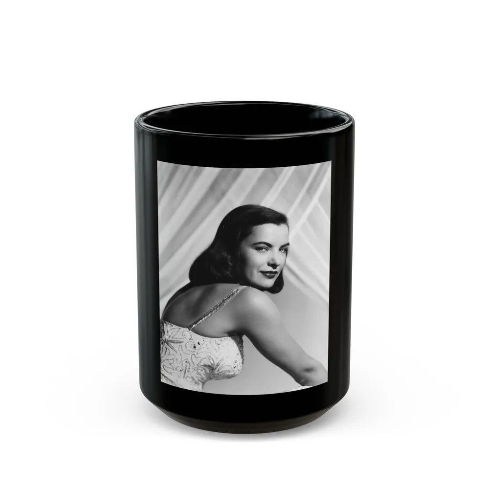 Ella Raines #226 (Vintage Female Icon) Black Coffee Mug-15oz-Go Mug Yourself