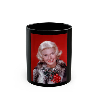 Doris Day #83 (Vintage Female Icon) Black Coffee Mug-11oz-Go Mug Yourself