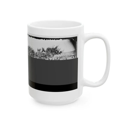 Cumberland Landing, Va. Federal Encampment; View From Tree (U.S. Civil War) White Coffee Mug-Go Mug Yourself