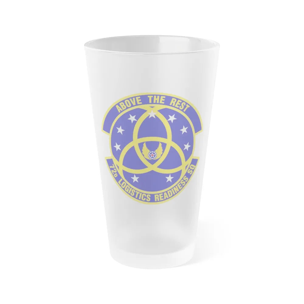 72nd Logistics Readiness Squadron (U.S. Air Force) Frosted Pint Glass 16oz-16oz-Frosted-Go Mug Yourself