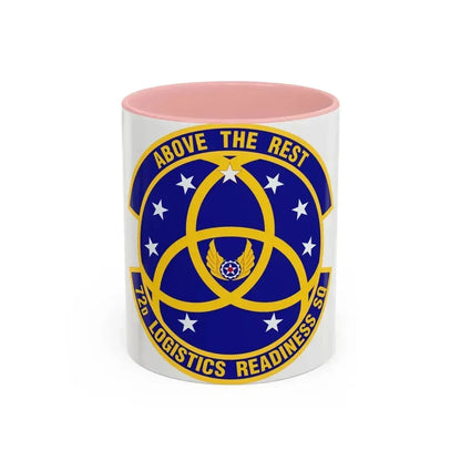 72nd Logistics Readiness Squadron (U.S. Air Force) Accent Coffee Mug 11oz Pink - Go Mug Yourself