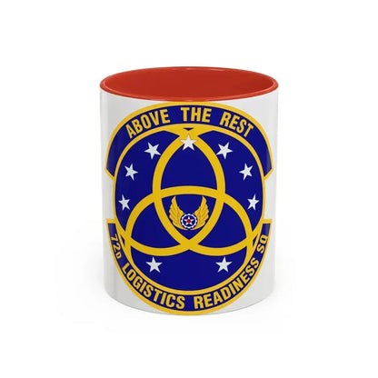 72nd Logistics Readiness Squadron (U.S. Air Force) Accent Coffee Mug 11oz Red - Go Mug Yourself