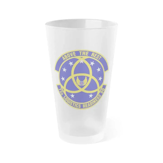 72nd Logistics Readiness Squadron (U.S. Air Force) Frosted Pint Glass 16oz 16oz Frosted - Go Mug Yourself