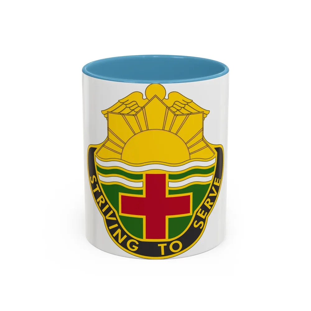 73 Field Hospital (U.S. Army) Accent Coffee Mug-11oz-Light Blue-Go Mug Yourself