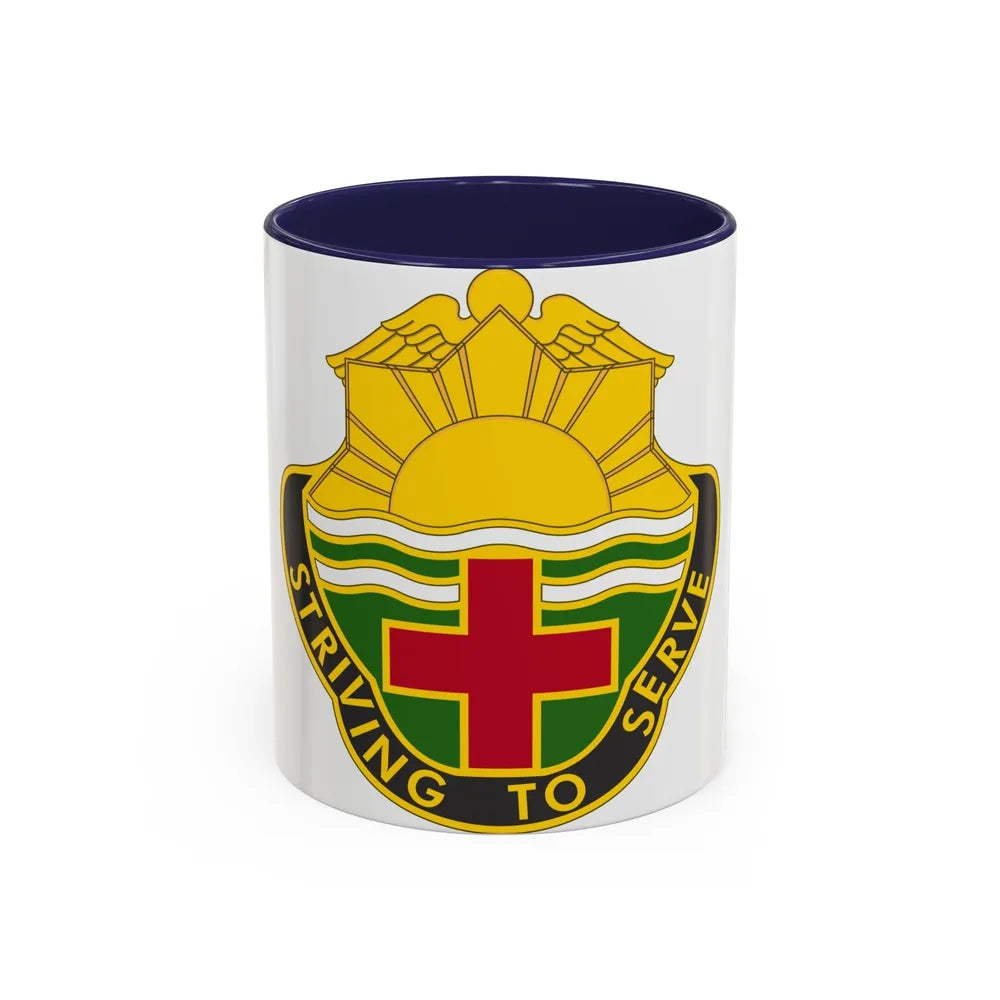 73 Field Hospital (U.S. Army) Accent Coffee Mug-11oz-Navy-Go Mug Yourself