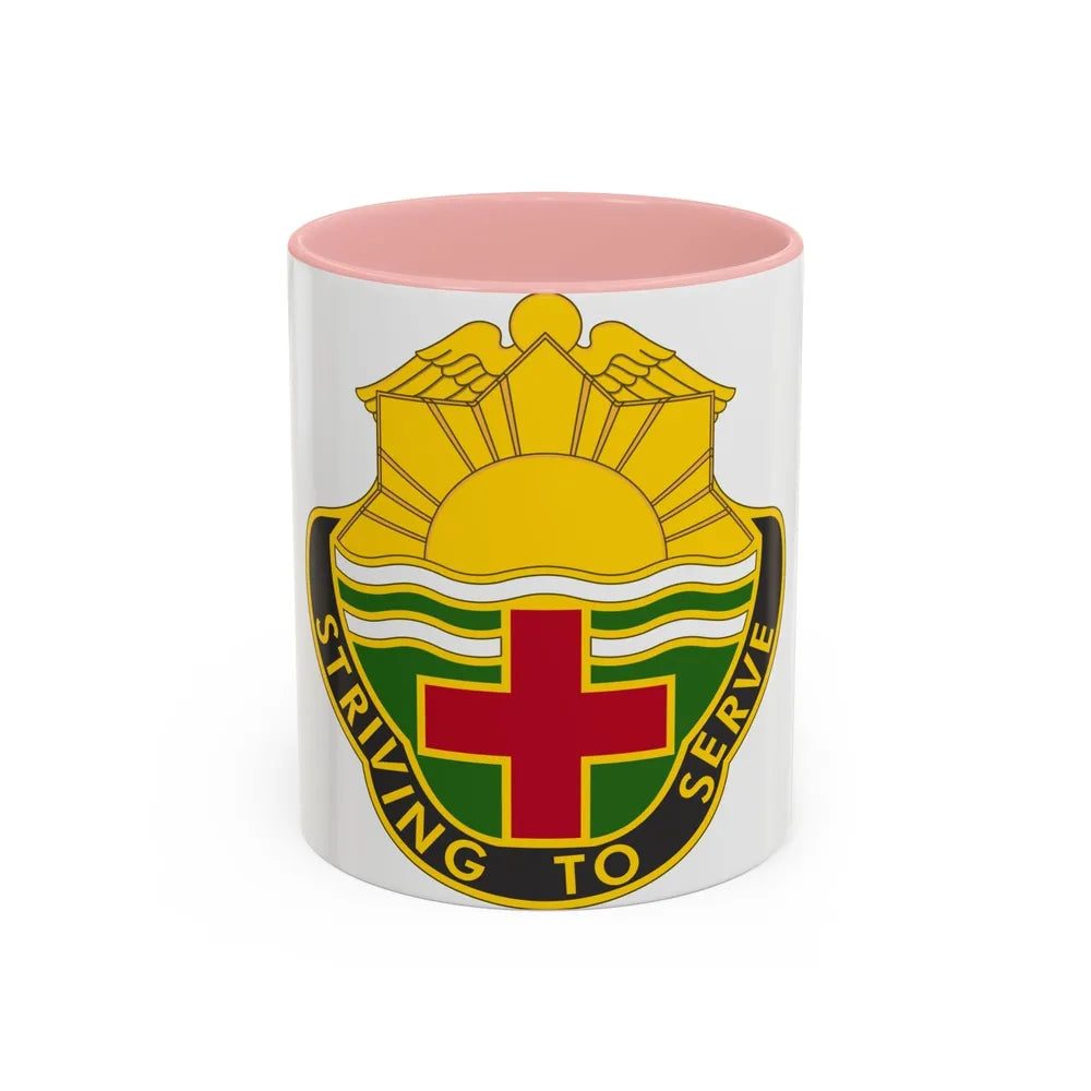 73 Field Hospital (U.S. Army) Accent Coffee Mug-11oz-Pink-Go Mug Yourself