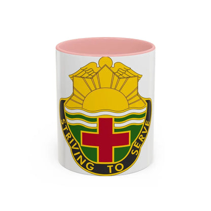 73 Field Hospital (U.S. Army) Accent Coffee Mug-11oz-Pink-Go Mug Yourself