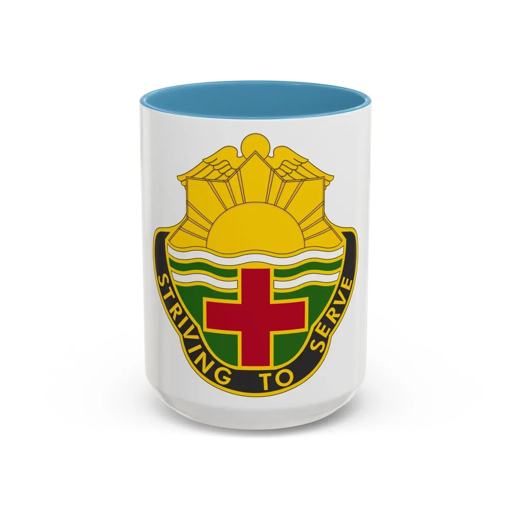 73 Field Hospital (U.S. Army) Accent Coffee Mug-15oz-Light Blue-Go Mug Yourself