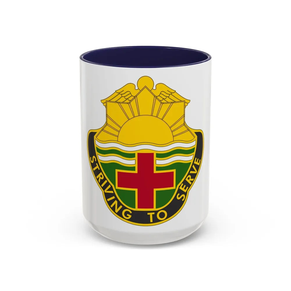 73 Field Hospital (U.S. Army) Accent Coffee Mug-15oz-Navy-Go Mug Yourself