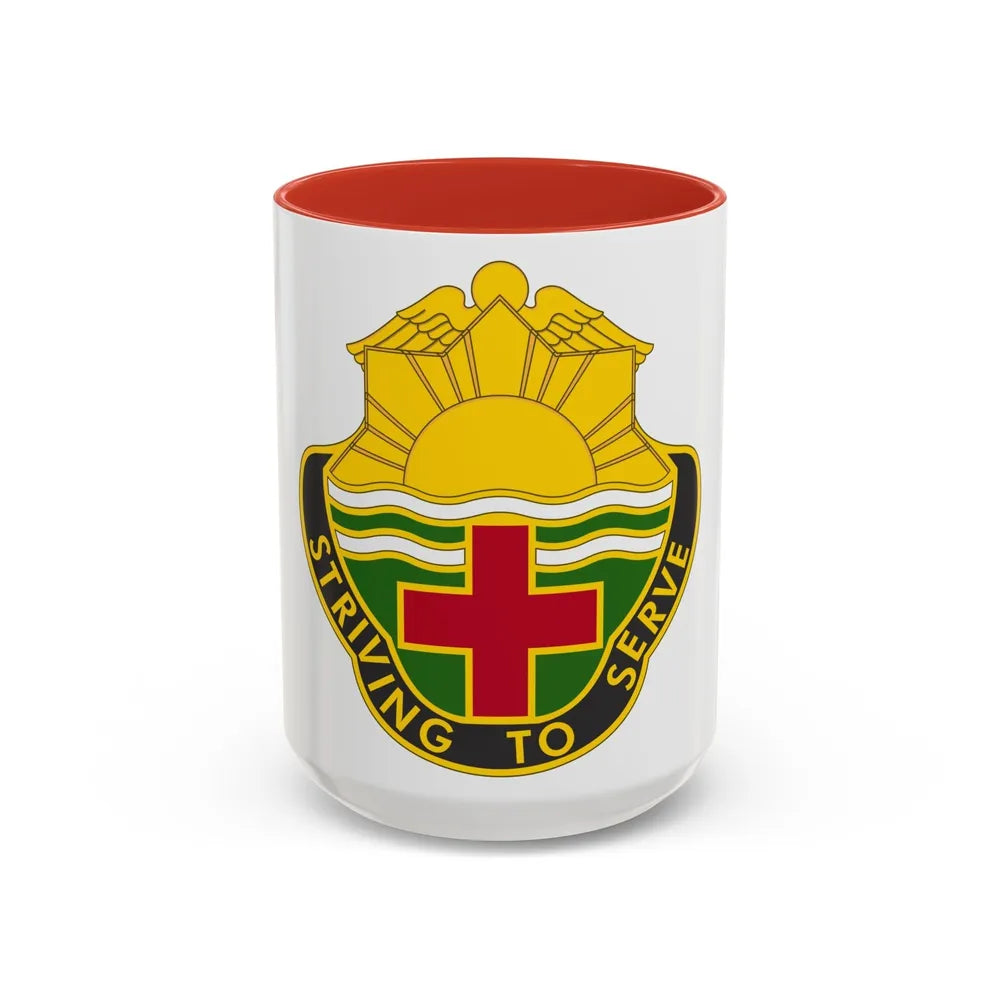 73 Field Hospital (U.S. Army) Accent Coffee Mug-15oz-Red-Go Mug Yourself