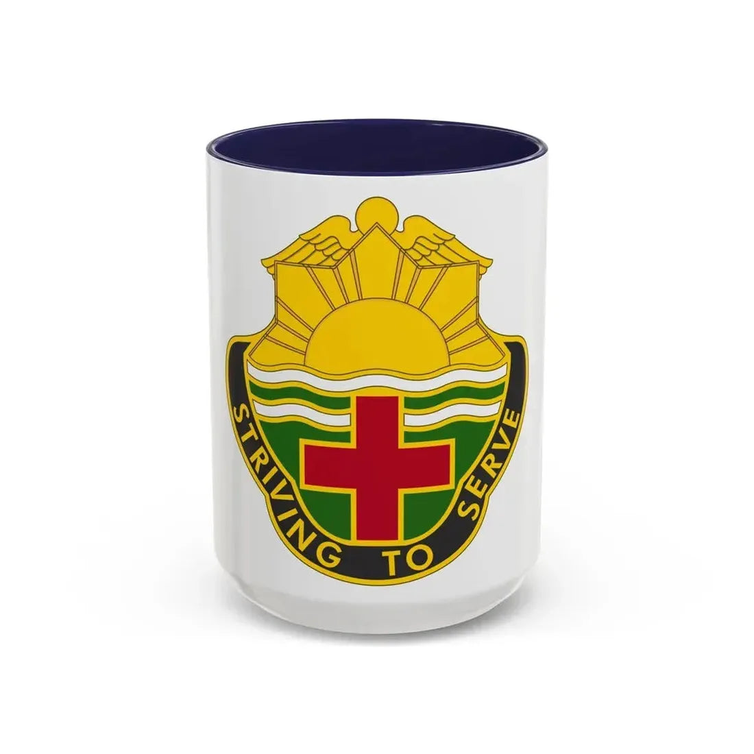73 Field Hospital (U.S. Army) Accent Coffee Mug 15oz Navy - Go Mug Yourself