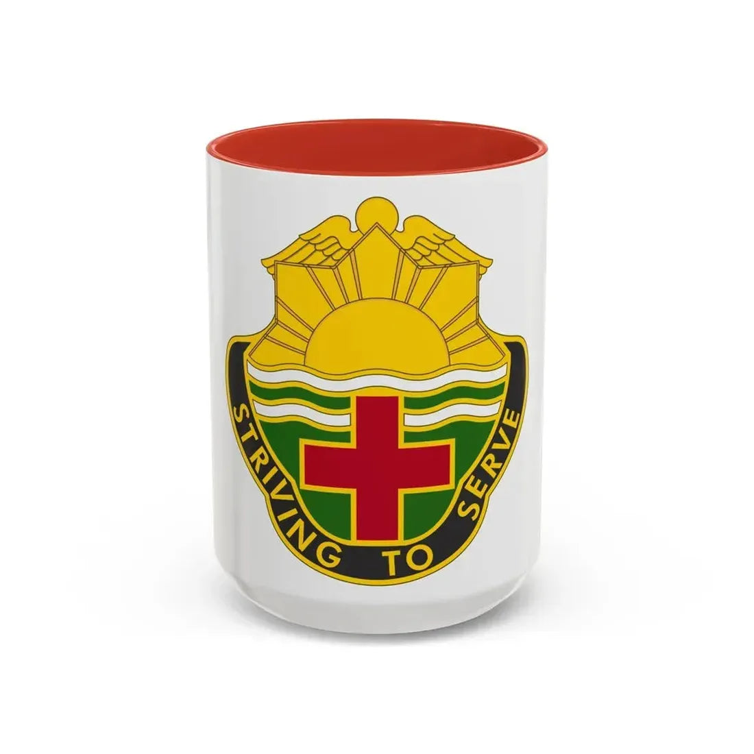 73 Field Hospital (U.S. Army) Accent Coffee Mug 15oz Red - Go Mug Yourself