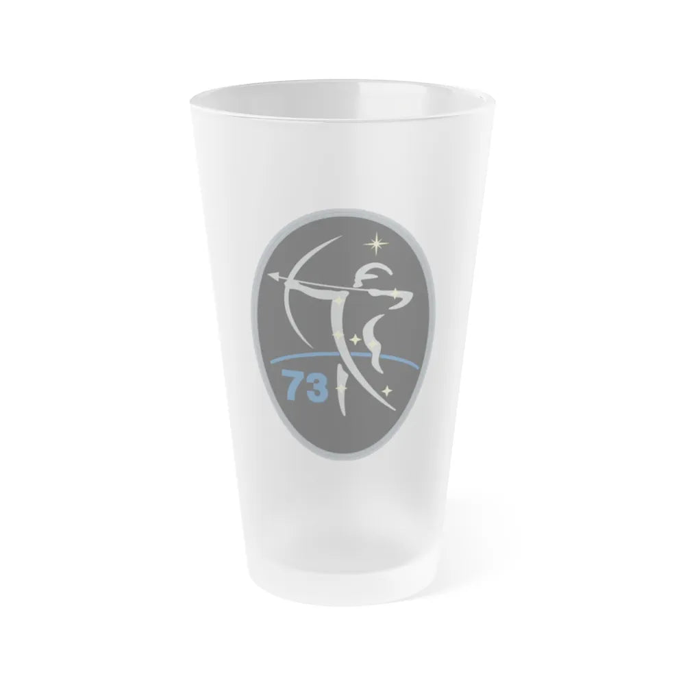 73 Intelligence, Surveillance, and Reconnaissance Squadron (U.S. Space Force) Frosted Pint Glass 16oz-Go Mug Yourself