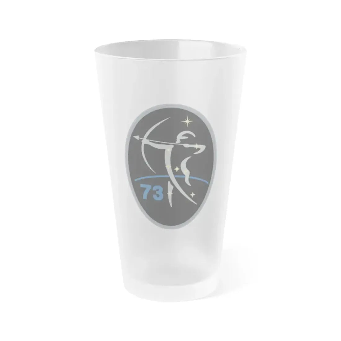 73 Intelligence, Surveillance, and Reconnaissance Squadron (U.S. Space Force) Frosted Pint Glass 16oz Default Title - Go Mug Yourself