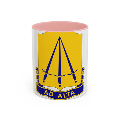 73 Ordnance Battalion (U.S. Army) Accent Coffee Mug-11oz-Pink-Go Mug Yourself