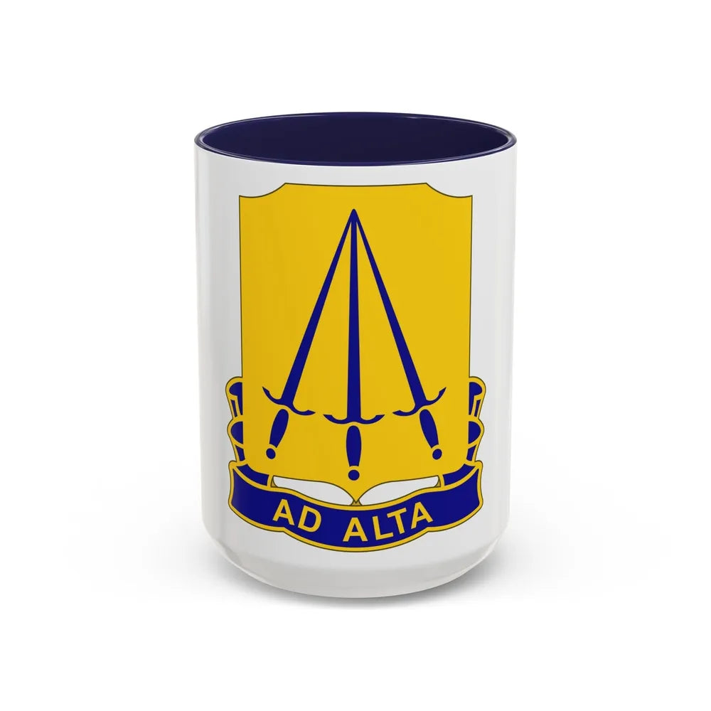 73 Ordnance Battalion (U.S. Army) Accent Coffee Mug-15oz-Navy-Go Mug Yourself