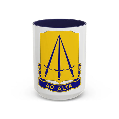 73 Ordnance Battalion (U.S. Army) Accent Coffee Mug-15oz-Navy-Go Mug Yourself