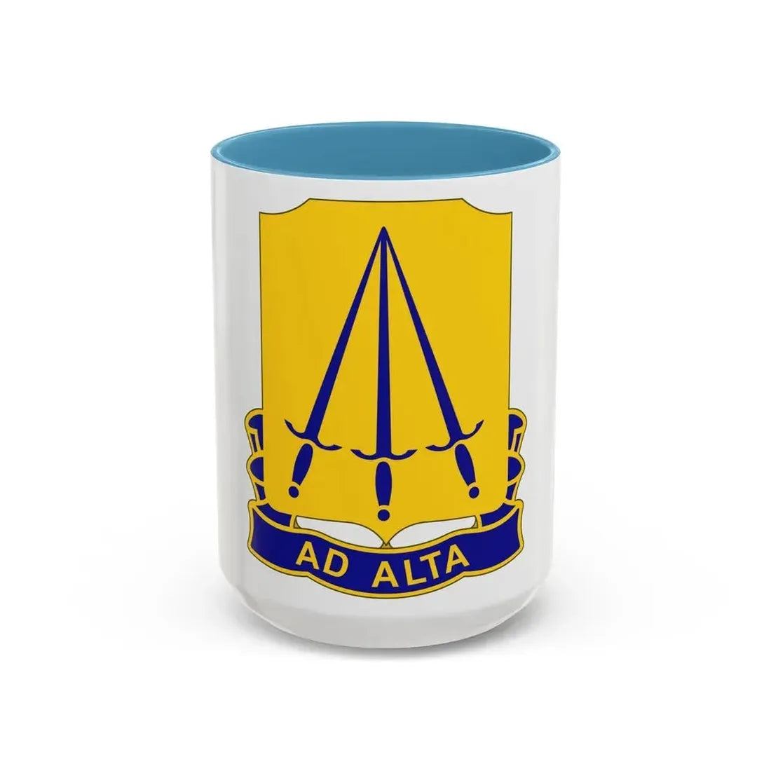 73 Ordnance Battalion (U.S. Army) Accent Coffee Mug 15oz Light Blue - Go Mug Yourself