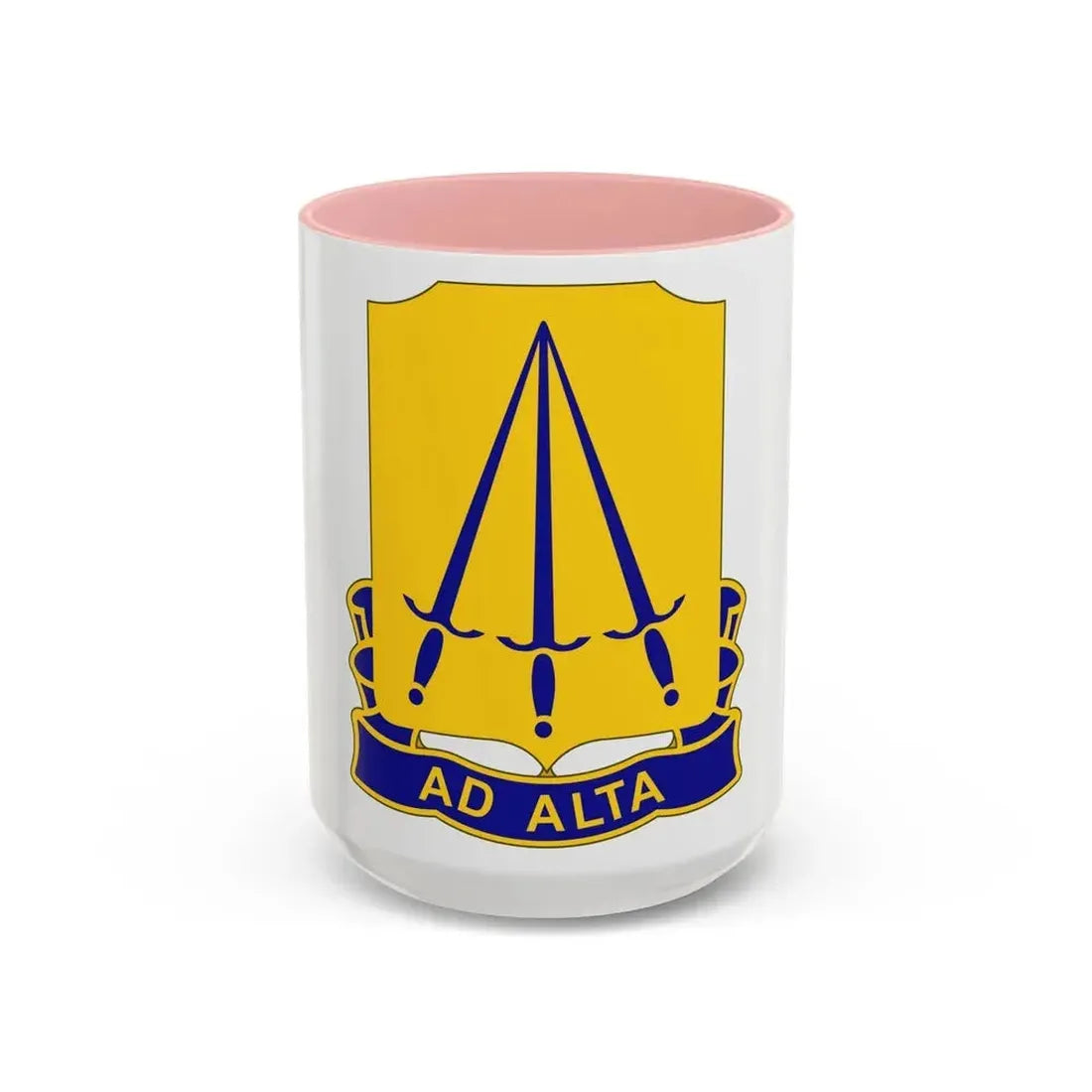 73 Ordnance Battalion (U.S. Army) Accent Coffee Mug 15oz Pink - Go Mug Yourself