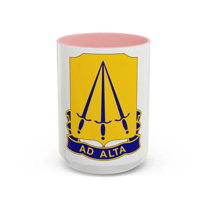73 Ordnance Battalion (U.S. Army) Accent Coffee Mug 15oz Pink - Go Mug Yourself