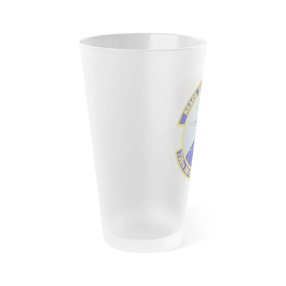 730 Air Mobility Squadron AMC (U.S. Air Force) Frosted Pint Glass 16oz-Go Mug Yourself