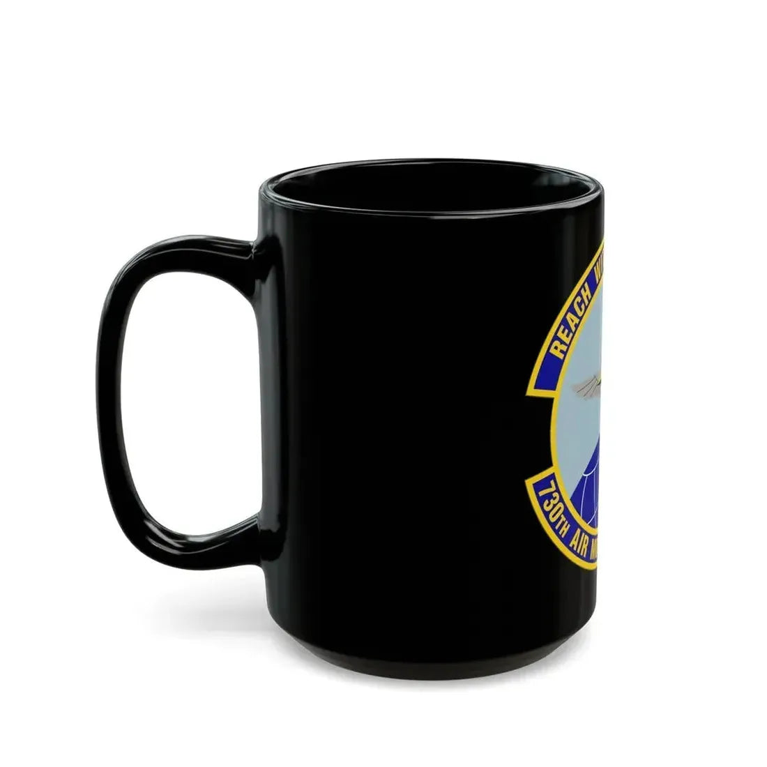 730 Air Mobility Squadron AMC (U.S. Air Force) Black Coffee Mug - Go Mug Yourself