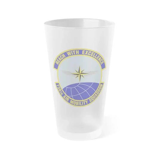 730 Air Mobility Squadron AMC (U.S. Air Force) Frosted Pint Glass 16oz Default Title - Go Mug Yourself