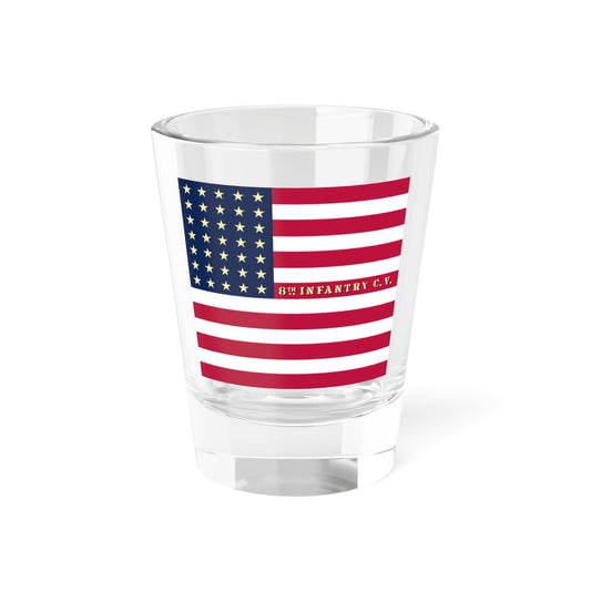 8th California Infantry Regiment flag (United States) Shot Glass 1.5oz