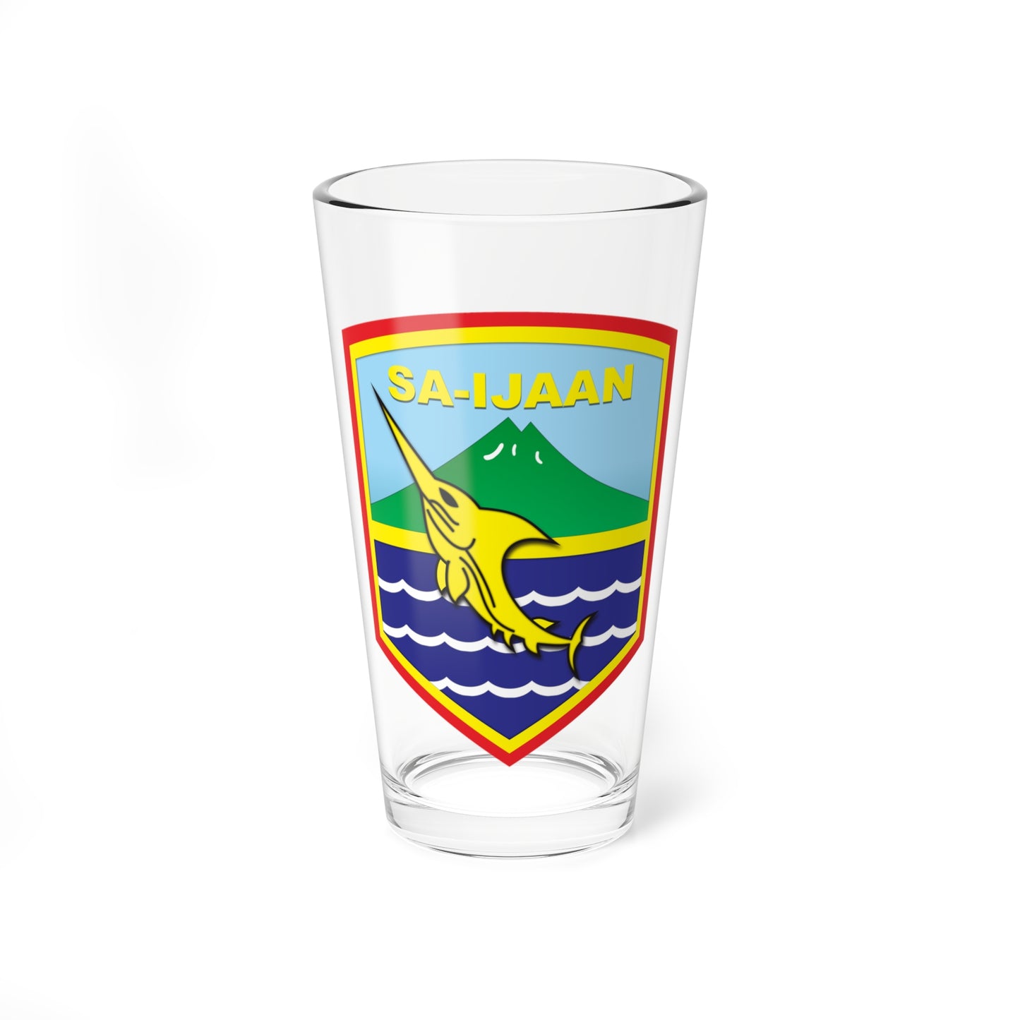 Coats of arms of Kotabaru Regency (Indonesia) (Coat of Arms) Pint Glass 16oz