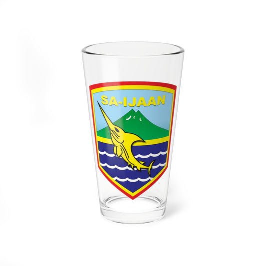 Coats of arms of Kotabaru Regency (Indonesia) (Coat of Arms) Pint Glass 16oz