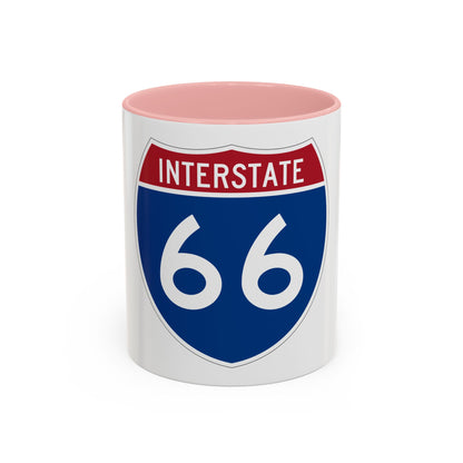 Interstate 66 (U.S. Highways) Accent Coffee Mug