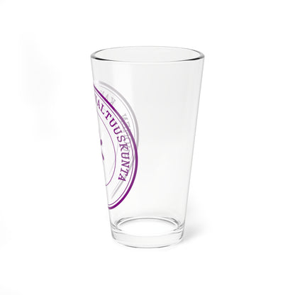 Suomen kansanvaltuuskunta seal 1918 (Finland) (Coat of Arms) Pint Glass 16oz