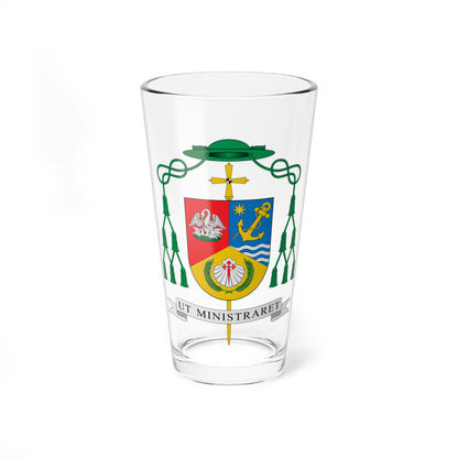 Escudo de Eloy Alberto Santiago (Spain) (Coat of Arms) Pint Glass 16oz