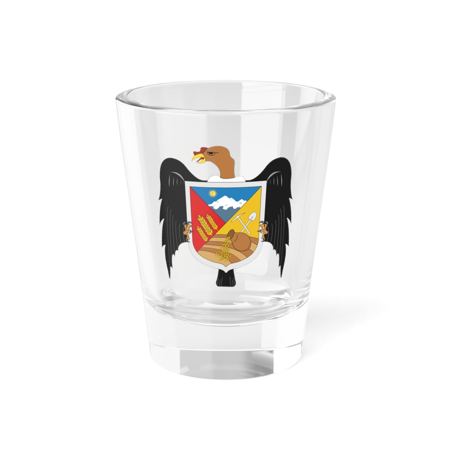 Escudo Fitzcarrald (Peru) (Coat of Arms) Shot Glass 1.5oz