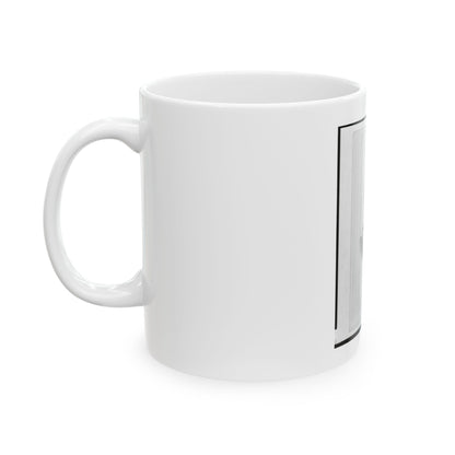 Dr. John M. Gray, Surgeon For The 39th Indiana Regiment,  Head-And-Shoulders Portrait, Facing Front (U.S. Civil War) White Coffee Mug
