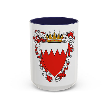 Coat of Arms of The Kingdom of Bahrain - Accent Coffee Mug