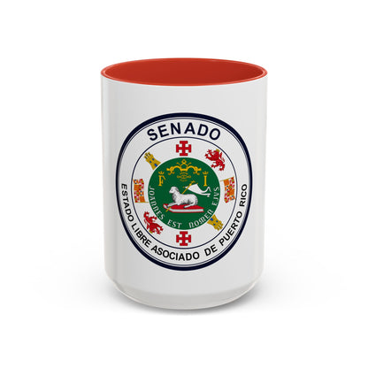 Seal of Puerto Rico Senate - Accent Coffee Mug