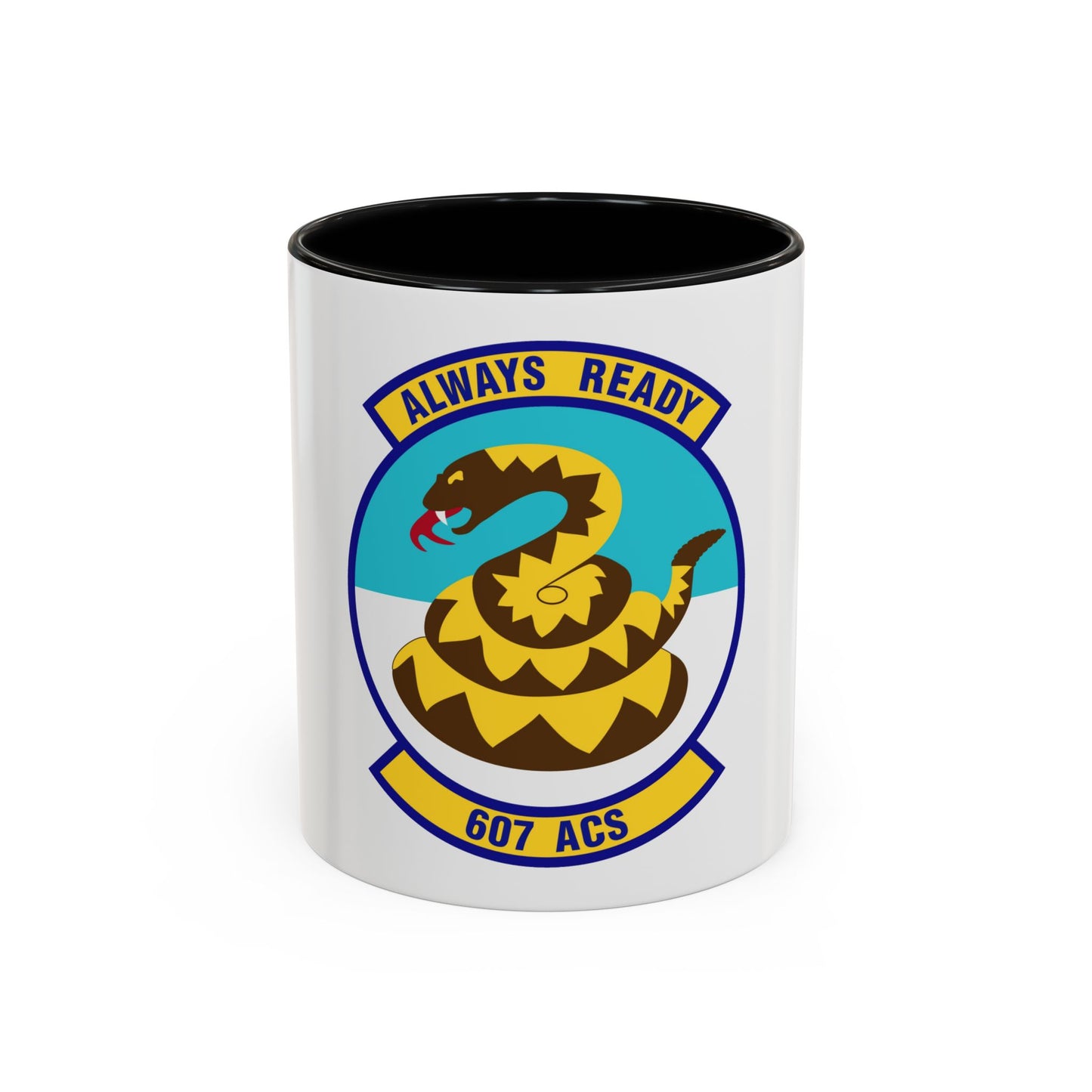 607th Air Control Squadron (U.S. Air Force) Accent Coffee Mug
