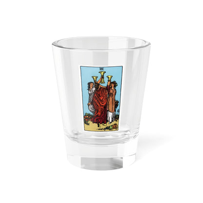 The 3 of Cups (Tarot Card) Shot Glass 1.5oz-1.5oz-Go Mug Yourself